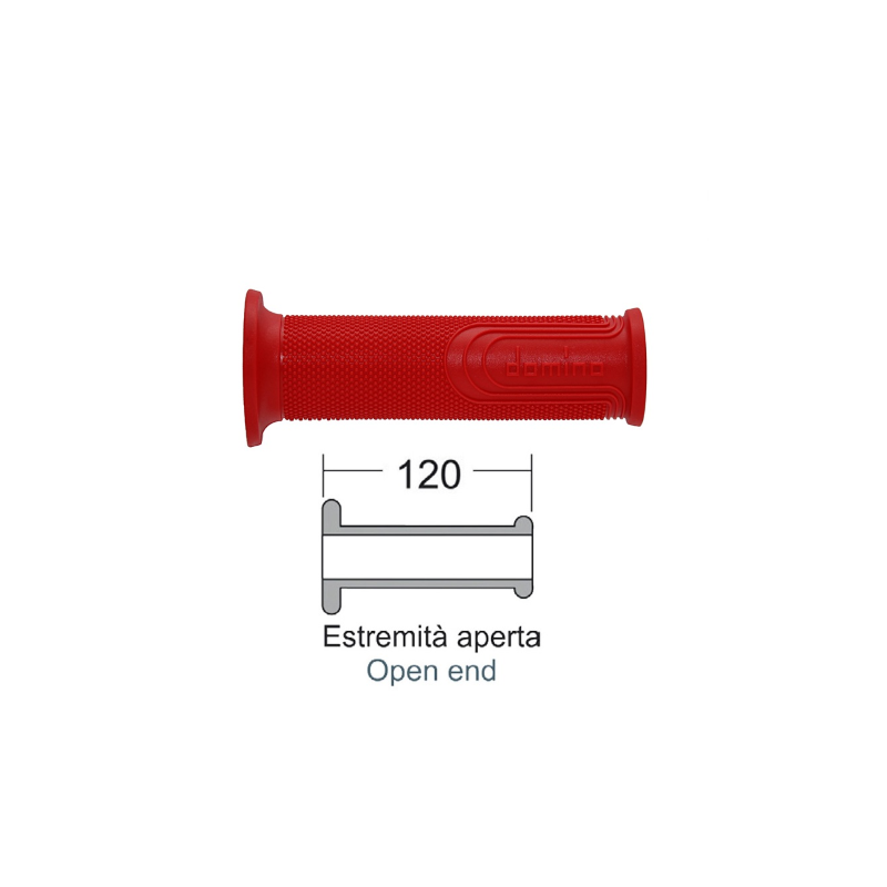 Manopole Domino Style Rosso - Rosso Manopole Domino