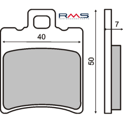  Organic Brake Pads Malaguti F12 Brake Pads RMS