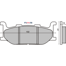 Pastiglie Freno Organiche Yamaha Majesty 400cc Pastiglie Freno RMS