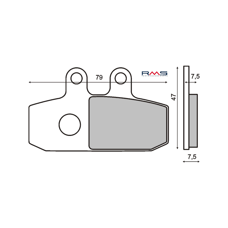 Pastiglie Freno Organiche Aprilia Atlantic 500 Pastiglie Freno RMS
