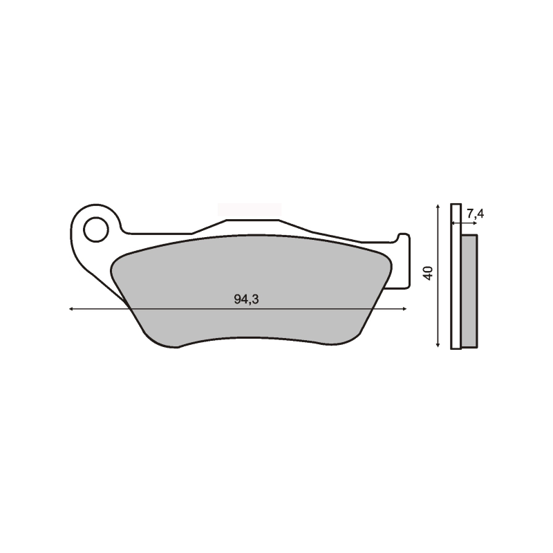Pastiglie Freno Sinter-Tech Yamaha X-Max 125cc Pastillas de freno RMS