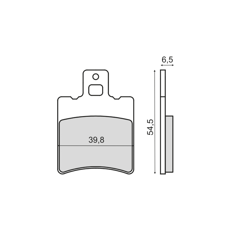  Organic Brake Pads Mbk Ovetto 50cc Brake Pads RMS