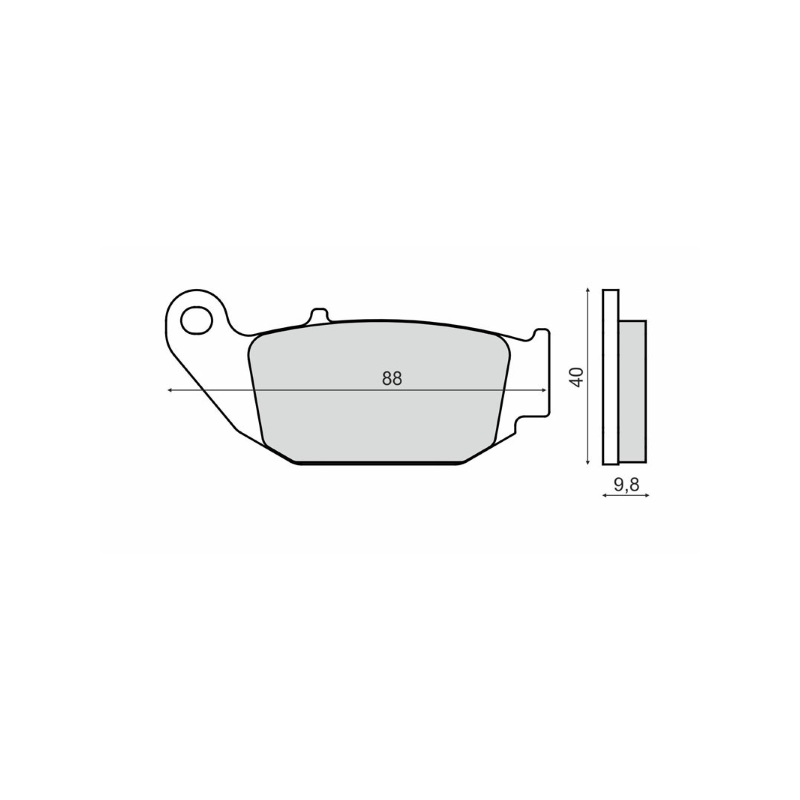 Pastiglie Freno Organiche Honda Msx 125cc Pastiglie Freno RMS