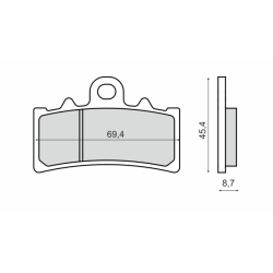 Sinter-Tech Brake Pads Ktm Duke 125cc Brake Pads RMS