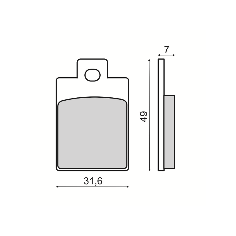 Pastiglie Freno Organiche Gilera Storm 50cc Pastiglie Freno RMS