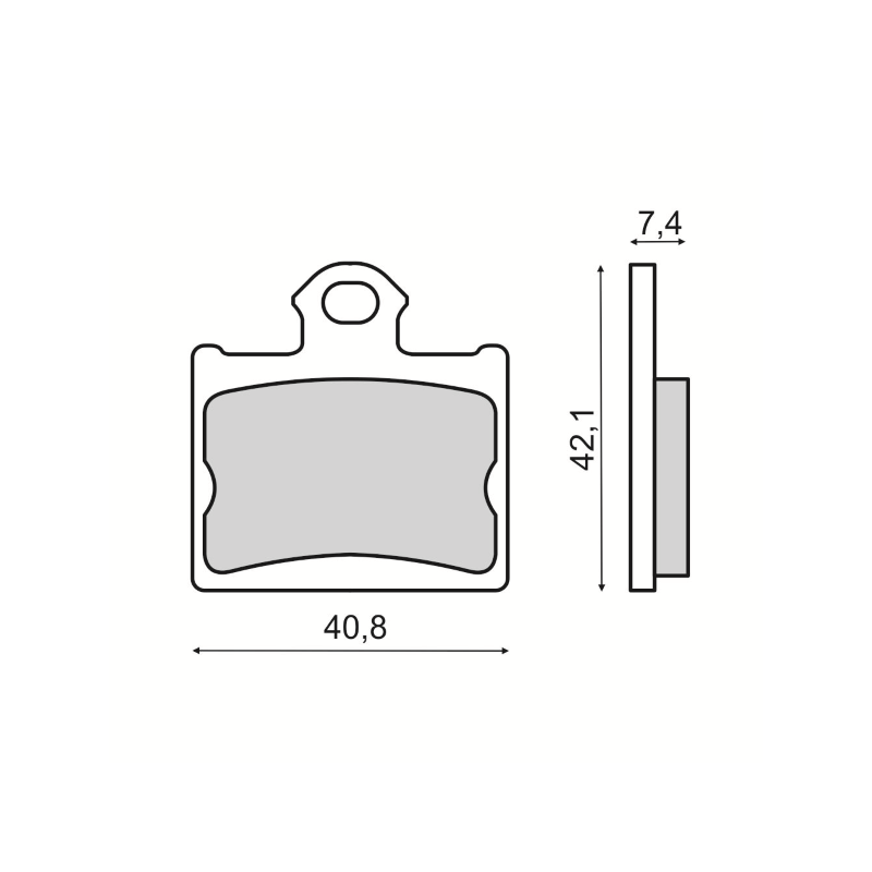  Organic Brake Pads Ktm Sx/Freeride Brake Pads RMS