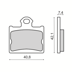  Organic Brake Pads Ktm Sx/Freeride Brake Pads RMS