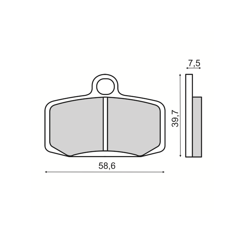 Pastiglie Freno Sinter-Tech Ktm E-Sm Plaquettes de frein RMS