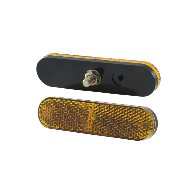 Catadiottro Stondato Ambra - Con Vite Catadiottri RMS