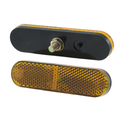  Amber Rounded Reflector - With Screw Reflectors RMS