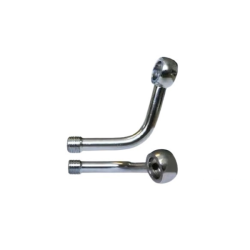 Banjo M10, Lungo 75° + 15° Destro, Cromato Kits für geflochtene Metallrohre Evok