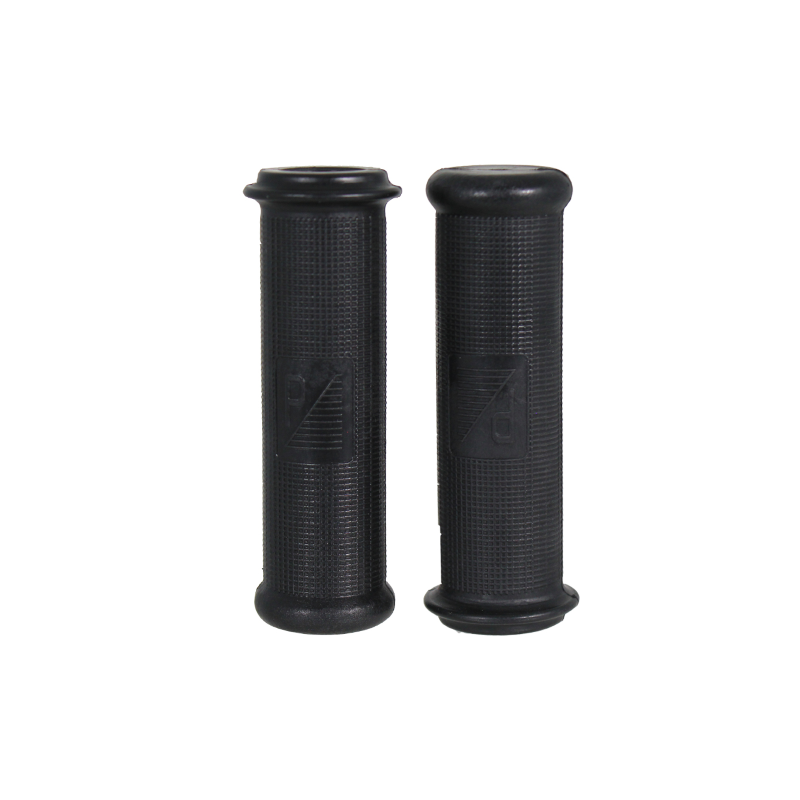Coppia Manopole Nere Ø 24 Classic Per Piaggio Vespa 50 L-R/125 Vma-Vnb 1-2/150 Vba Puños Rms Classic