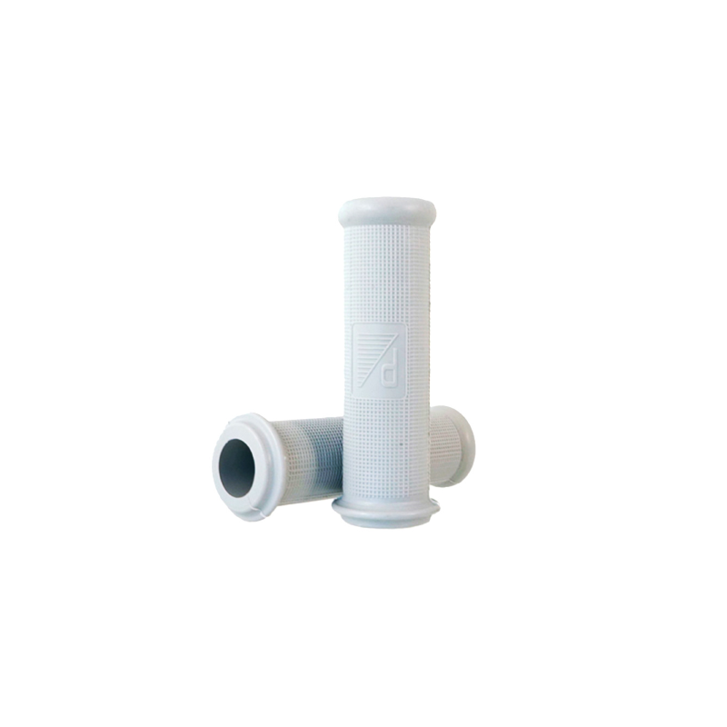 Pair Of Grey Ø 21 Grips Classic For Piaggio Vespa 50 L-R/125 Vma-Vnb 1-2/150 Vba Grips Rms Classic