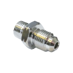 M10x1.00 Male Convex Adaptor, Chrome Braided Hose Kits Evok