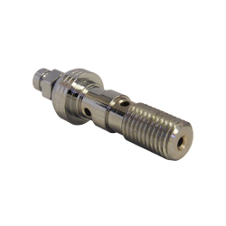 Bullone Banjo A Spurgo Doppio M10x1,25, Cromato Tubi Freno Evok