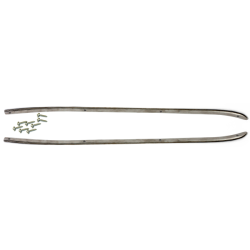 Coppia Listelli Pedana Per Pedana Per Tappetino Centrale In Gomma Classic Piaggio Vespa Gl 150cc Accessoires de carrosserie Rms Classic