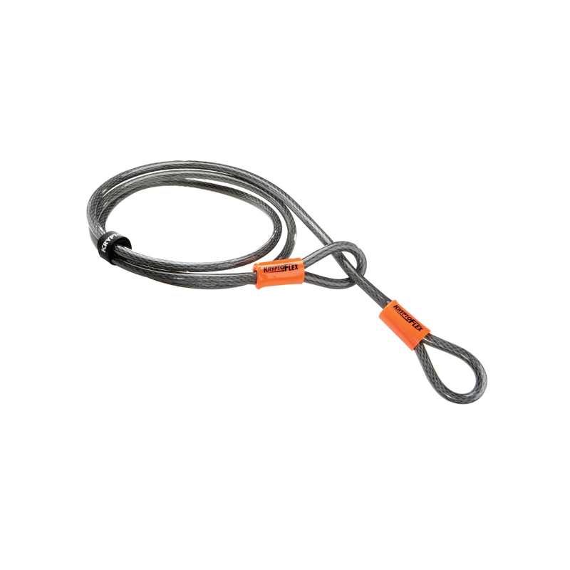 Double Looped Cable Kryptoflex - 5 X 760 Mm, Silver Orange Locks and Chains Kryptonite
