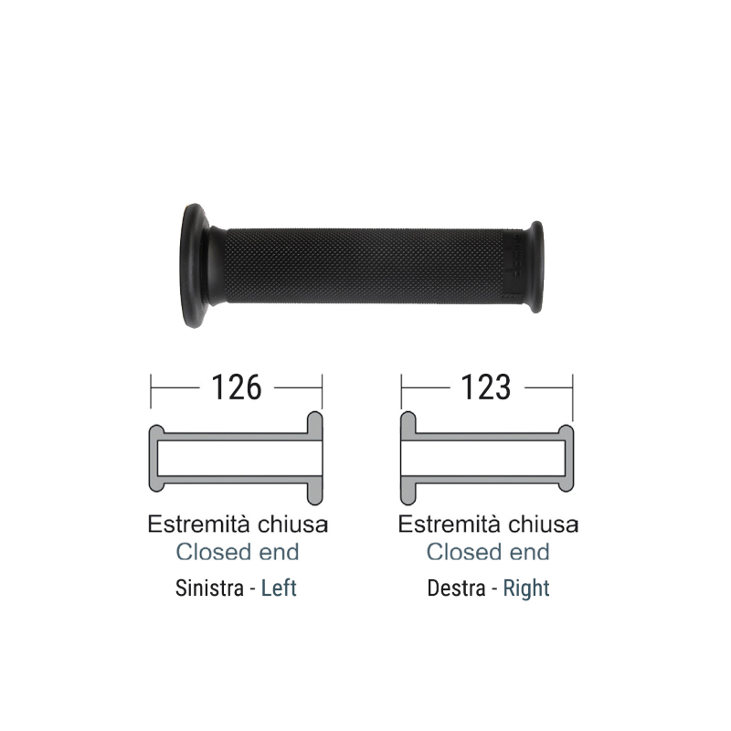 Manopole Domino Trial Nero Manopole Domino