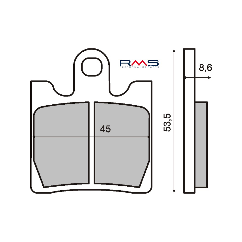  Organic Brake Pads Suzuki Burgman 250cc Brake Pads RMS