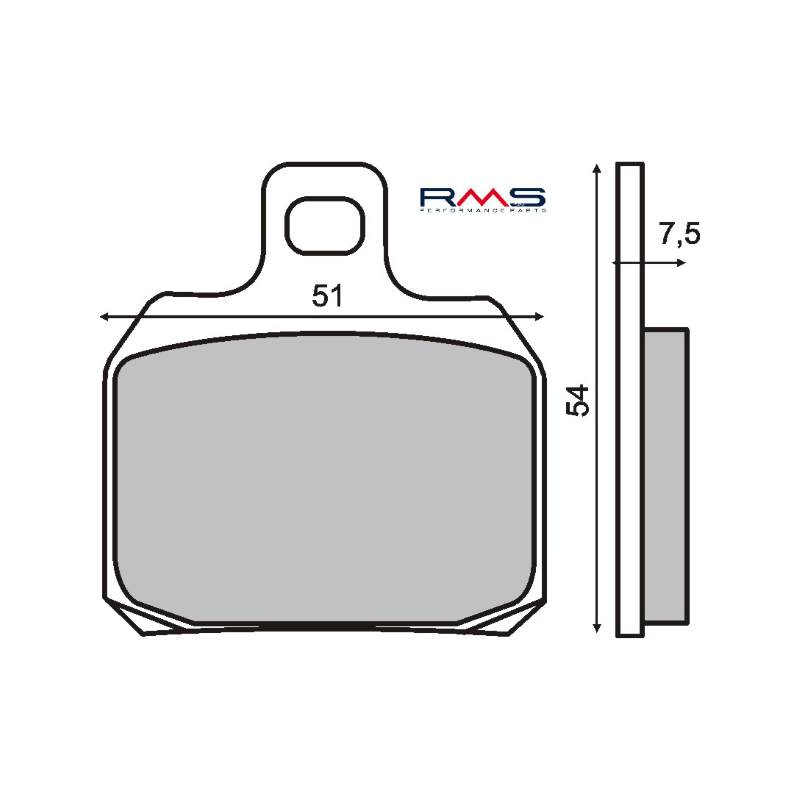  Organic Brake Pads Piaggio X9 Amalfi 180-250cc Brake Pads RMS
