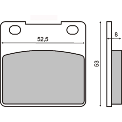  Organic Brake Pads Zzr 1100 Brake Pads RMS