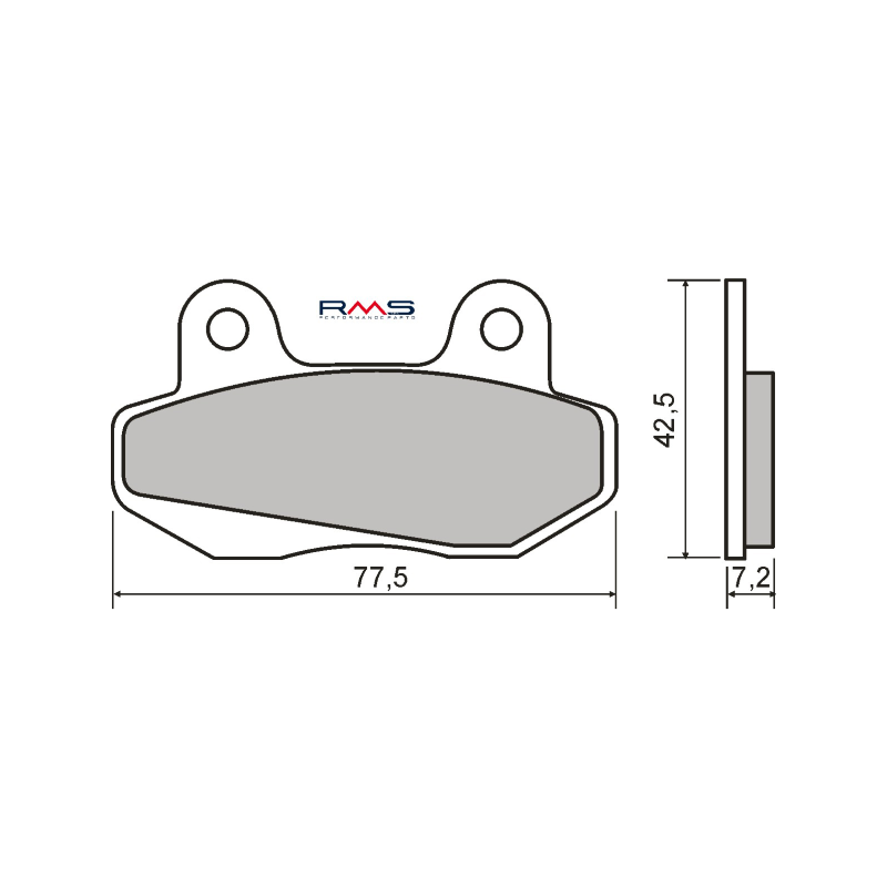 Pastiglie Freno Organiche Honda Wave 110cc Pastillas de freno RMS