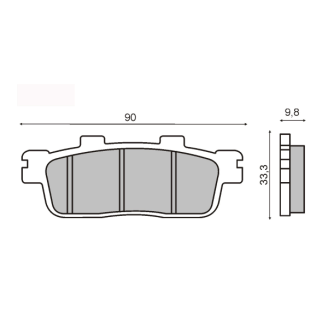 Sinter-Tech Brake Pads Kymco Downtown 125i Brake Pads RMS