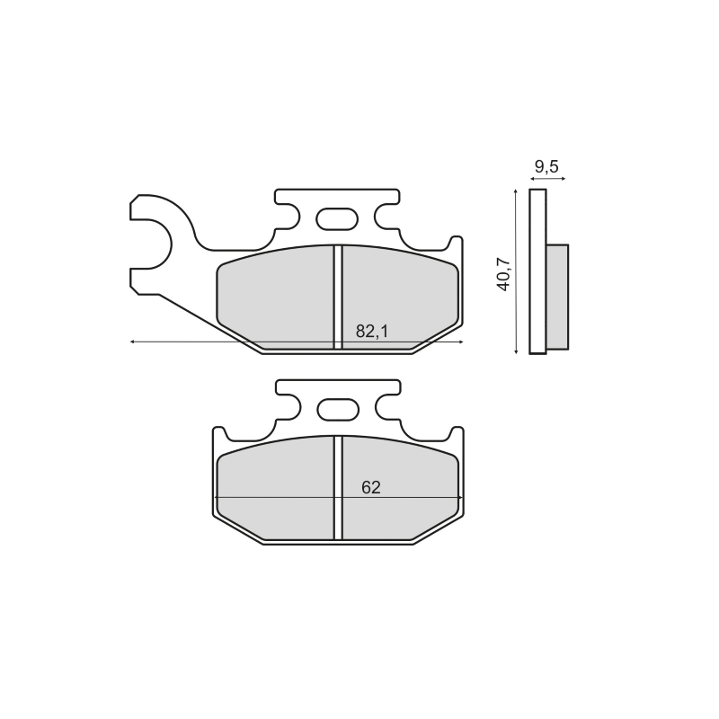 Pastiglie Freno Organiche Suzuki Kingquad 700cc Pastillas de freno RMS