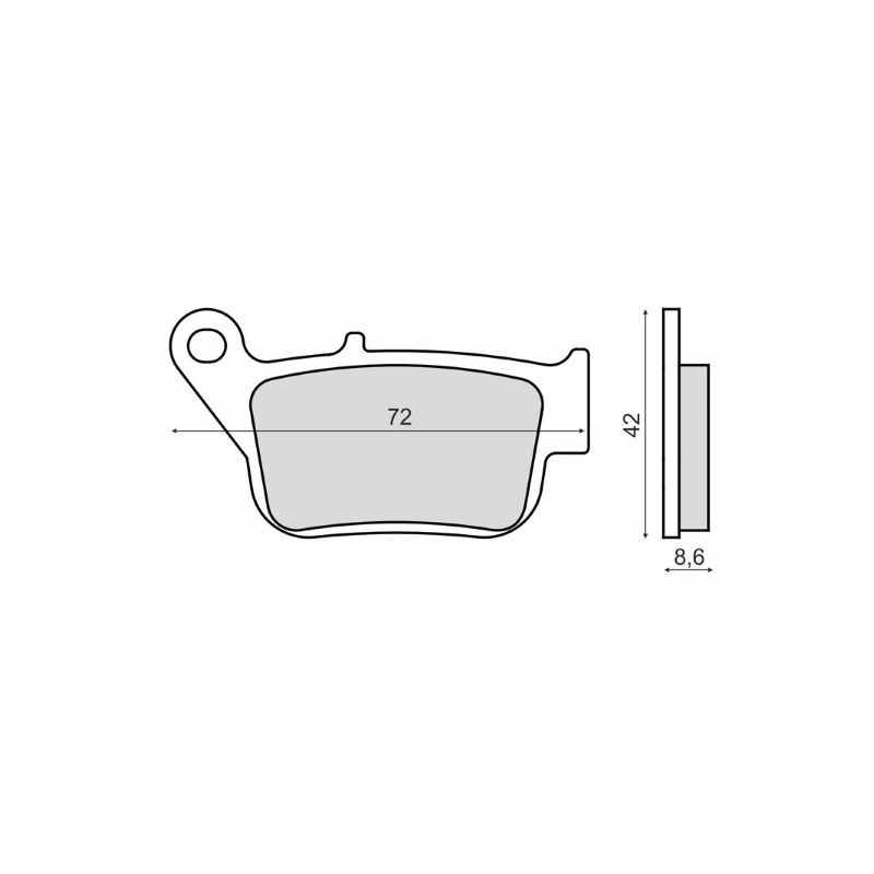 Pastiglie Freno Organiche Yamaha YP250R X-Max Pastillas de freno RMS