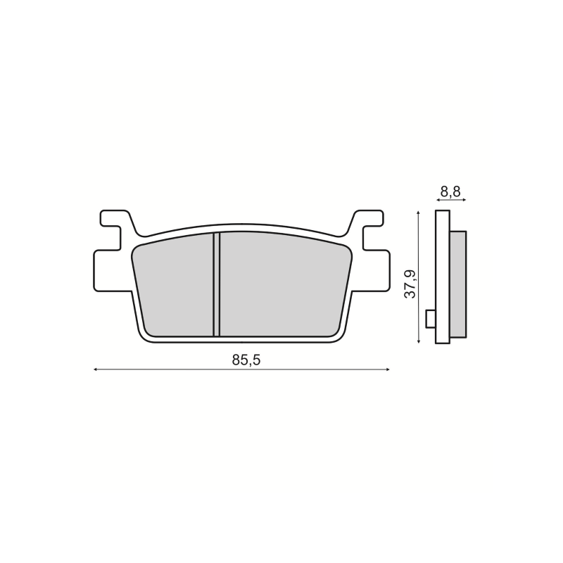 Pastiglie Freno Organiche Kymco AK550 Bremsbeläge RMS