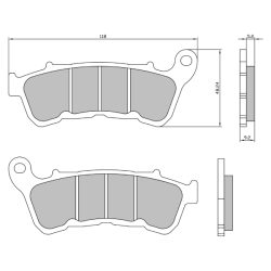 Sinter-Tech Brake Pads Harley Davidson 883 2014- Brake Pads RMS
