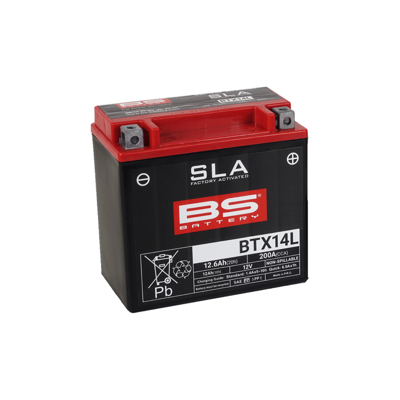 Batteria Bs Sla BTX14L Batterie al Piombo BS-Battery