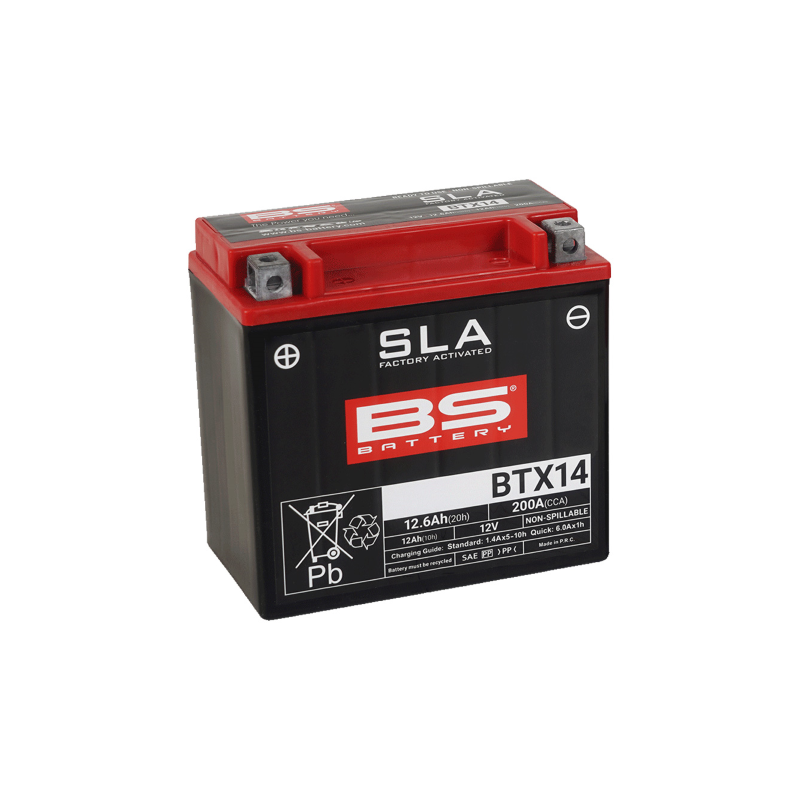 Batteria Bs Sla BTX14 Batterie al Piombo BS-Battery