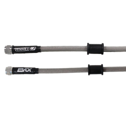 800MM Brake Hose - 1/8 Bsp Swivel Nuts - Clear Braided Hose Kits Evok