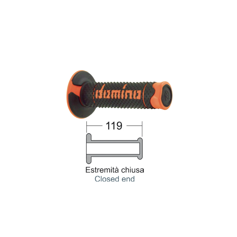 Domino Grips Soft Black/Orange Grips Domino