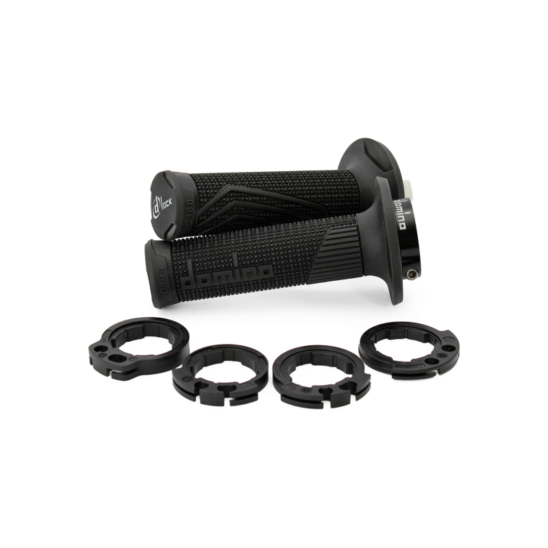 Domino Grips D-Lock Black With Ferrule - Black Grips Domino