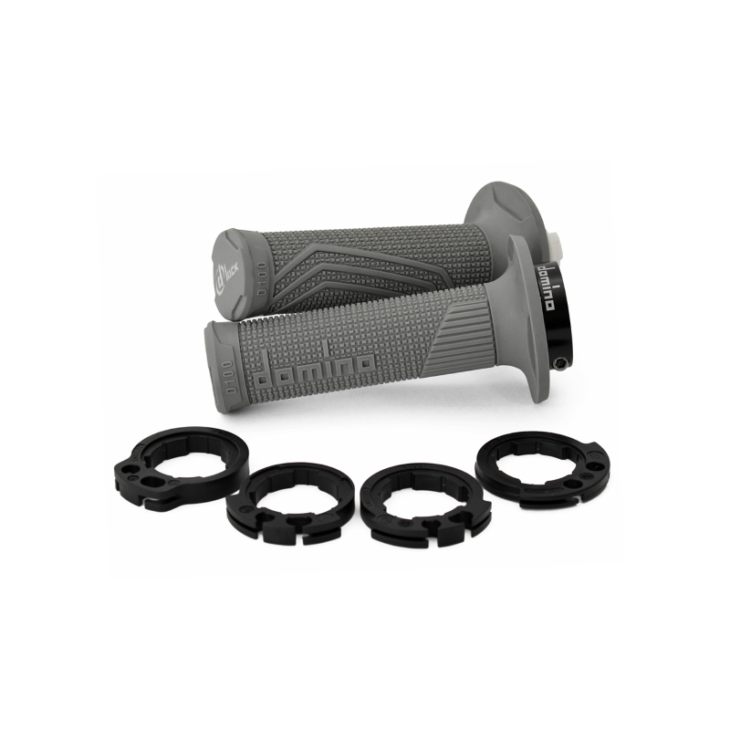 Manopole Domino D-Lock Grigio Con Ghiere D10046C5200A9-0 - Grigio Manopole Domino