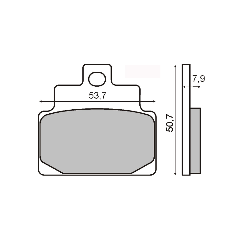  Organic Brake Pads Aprilia Leonardo 125cc Brake Pads RMS