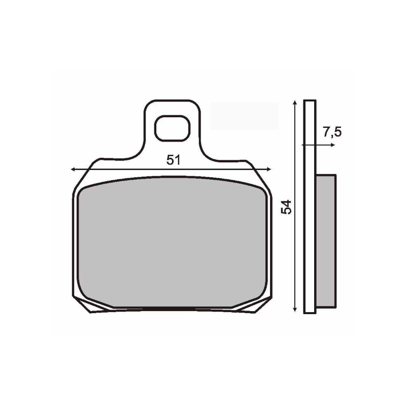 Sinter-Tech Brake Pads Piaggio X8 200cc Brake Pads RMS