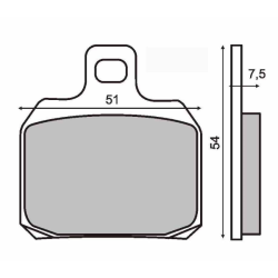 Pastiglie Freno Sinter-Tech Piaggio X8 200cc Pastillas de freno RMS