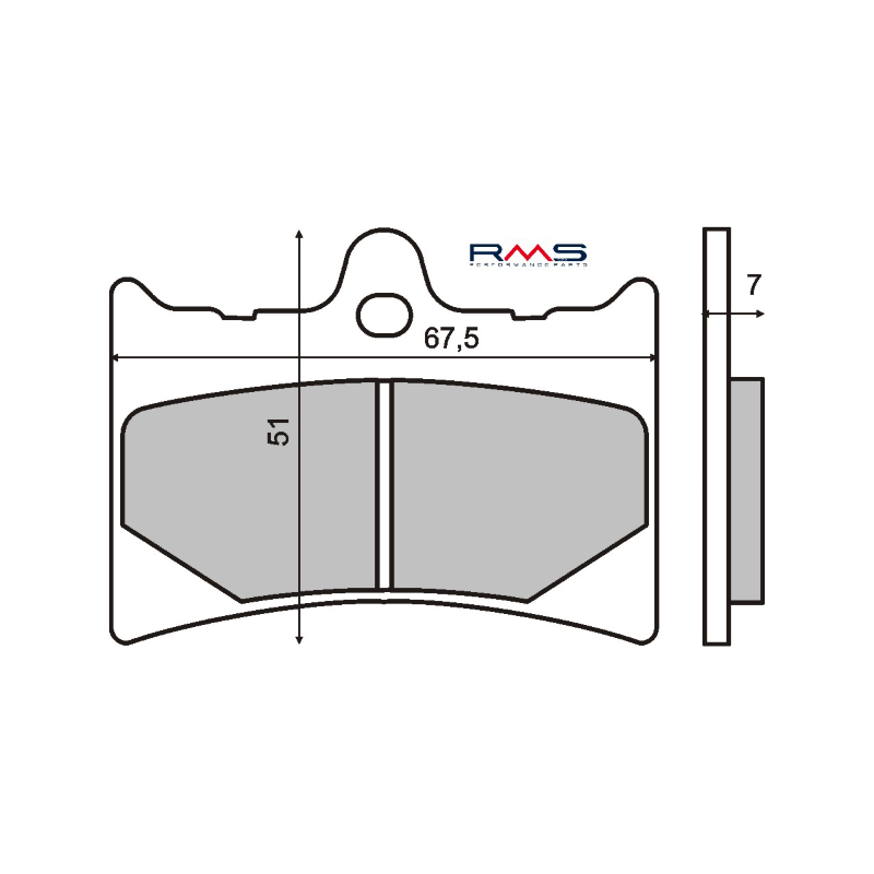  Organic Brake Pads Aprilia Rs 125cc Brake Pads RMS