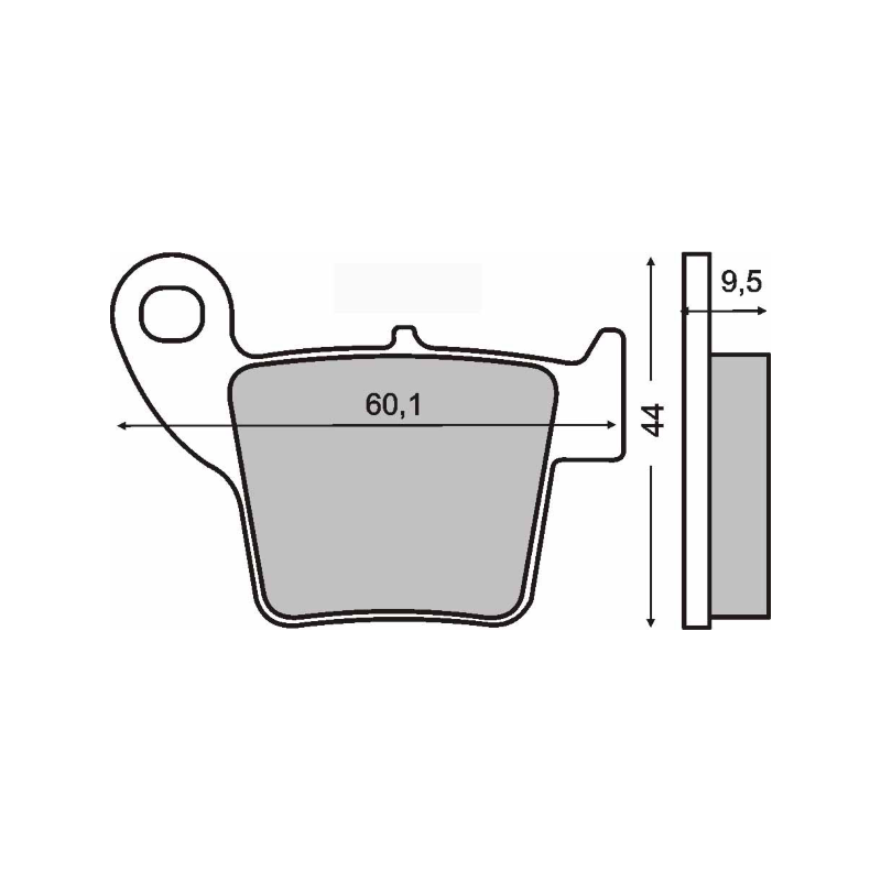  Organic Brake Pads Honda Cr 125-250cc/Cre 450cc Brake Pads RMS