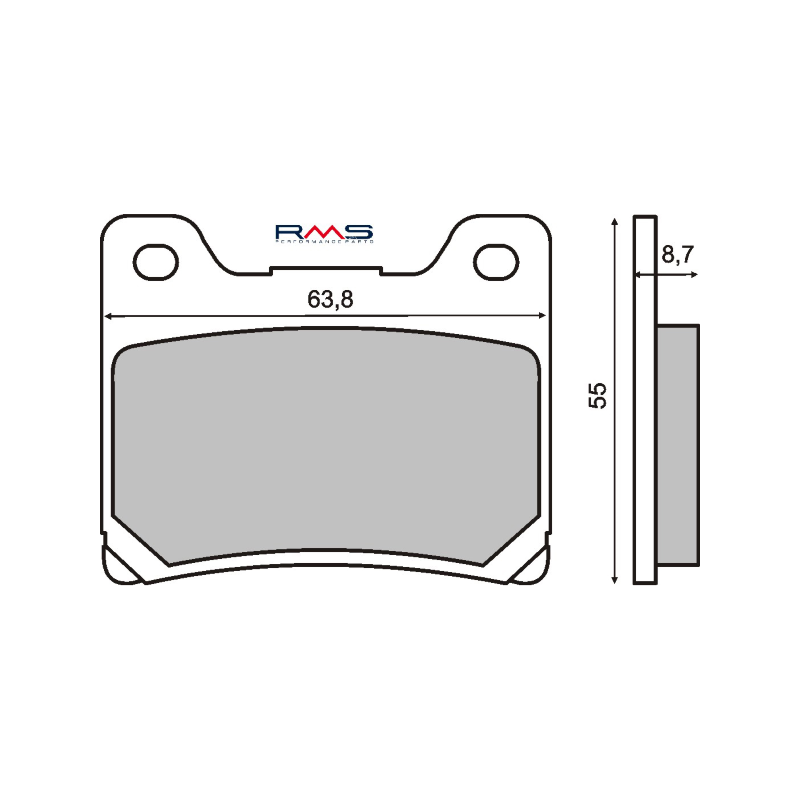 Pastiglie Freno Organiche Yamaha Xjr Pastillas de freno RMS