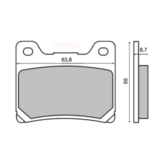 Sinter-Tech Brake Pads Sinterized Yamaha YZF600R Brake Pads RMS