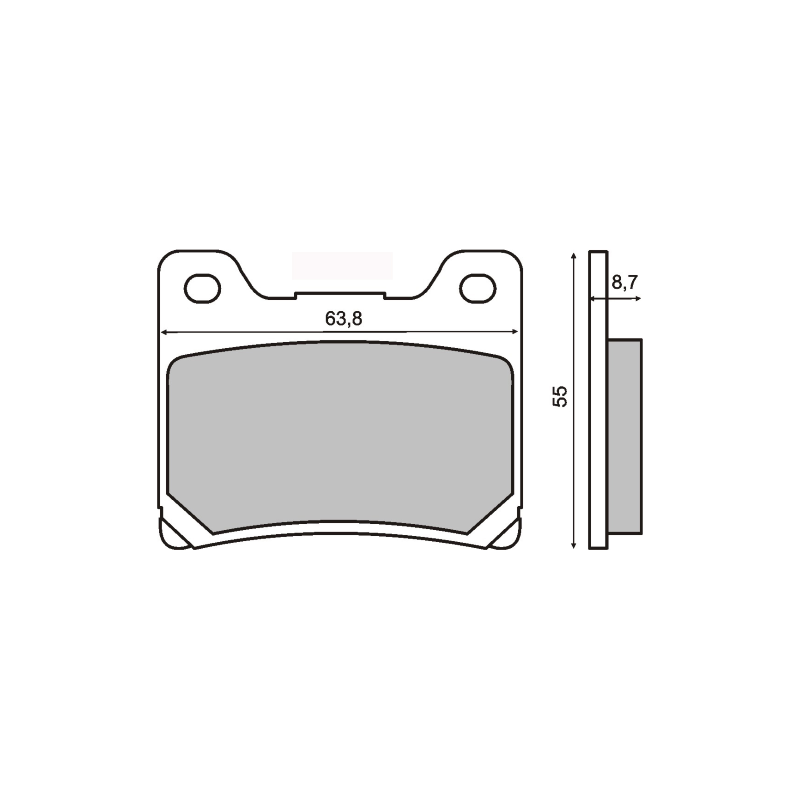 Pastiglie Freno Sinter-Tech Yamaha YZF600R Pastillas de freno RMS