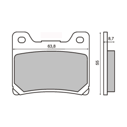 Sinter-Tech Brake Pads Sinterized Yamaha YZF600R Brake Pads RMS