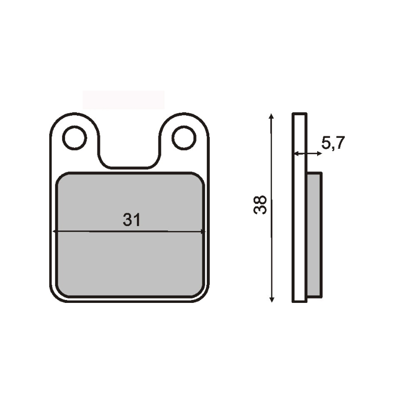  Organic Brake Pads Minimoto Polini Brake Pads RMS