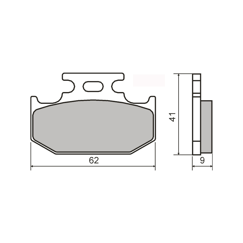 Pastiglie Freno Organiche Yamaha Dt 125 Pastillas de freno RMS