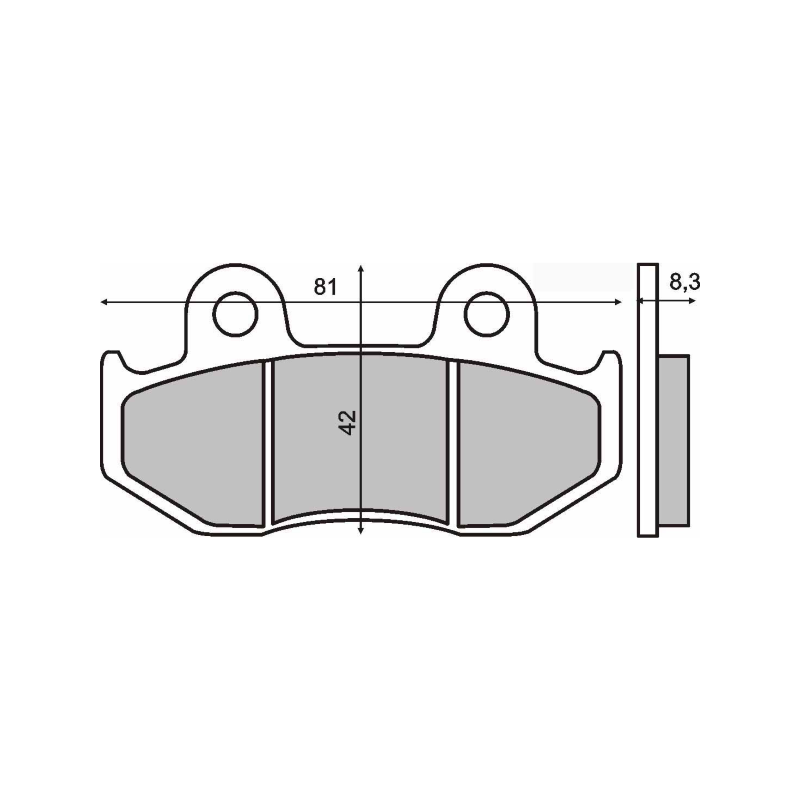 Pastiglie Freno Organiche Suzuki Burgman 250cc Pastiglie Freno RMS
