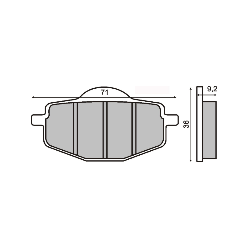  Organic Brake Pads Yamaha Fly One 50cc Brake Pads RMS